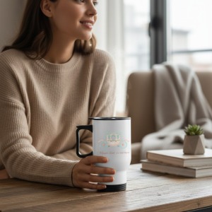 Masalsı Tasarımlı Premium Çelik Termos Bardak 450 ML