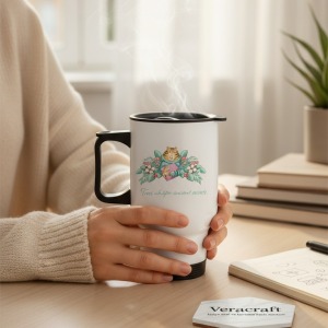 Masalsı Tasarımlı Premium Çelik Termos Bardak 450 ML