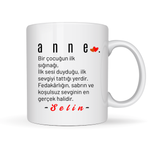 Anneler Gününe Özel Kişiye Özel Kupa Bardak