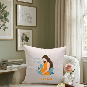 Anne Adaylarını Unutmadık - Kişiye Özel Anne Adayı Yastığı