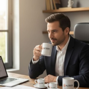 Welcome Kit (Hoş Geldin Paketi) Logo Baskılı Kupa Bardak ve Türk Kahvesi Fincanı