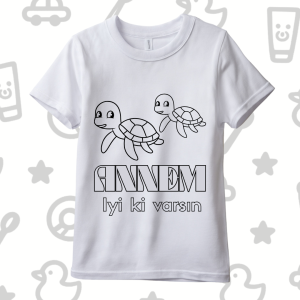 Boyanabilir Çocuk Tişörtü - Anneler Günü Özel 