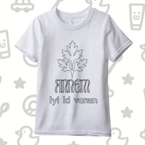 Boyanabilir Çocuk Tişörtü - Anneler Günü Özel